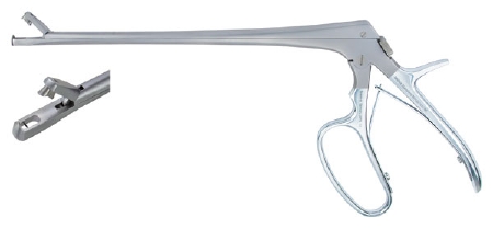 Forceps Biopsy MeisterHand® Tischler 8 Inch Length Surgical Grade German Stainless Steel NonSterile w/Lock Pistol Grip Handle with Spring Straight 3 X 7 mm Oblong Bite with Single Tooth Jaws by Integra York PA, Inc. (Miltex)  ID MH301442WL
